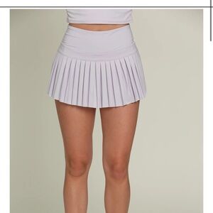 NWOT Pale Lavender Pleated Tennis Skirt